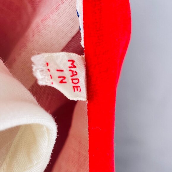 Vintage Baby Girl 2 Piece Red Velvet Dress + Puff Sleeve Shirt Outfit Set 12m - Picture 8 of 12